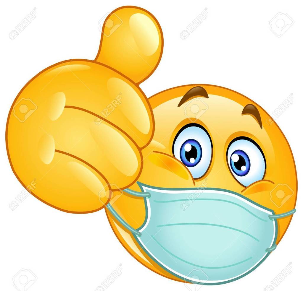 Smiley face with mask