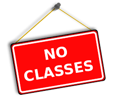 No Classes sign