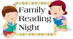 Kids readig books for Family Reading Night